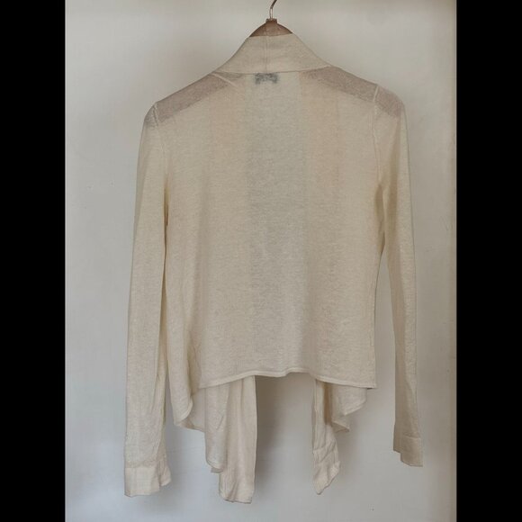Ann Taylor Loft, Cream Wrap Sweater, Size XS - Picture 2 of 3